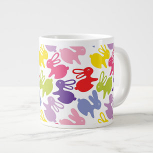 Grande Tasse motif avec des lapins de Pâques