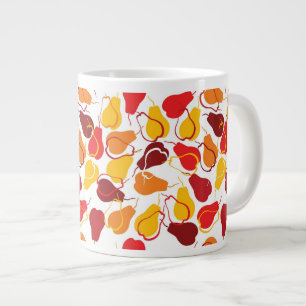 Grande Tasse Motif avec des poires