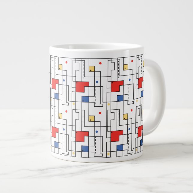 Grande Tasse Motif Bauhaus (Devant droit)
