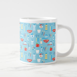 Grande Tasse Motif bleu dentaire