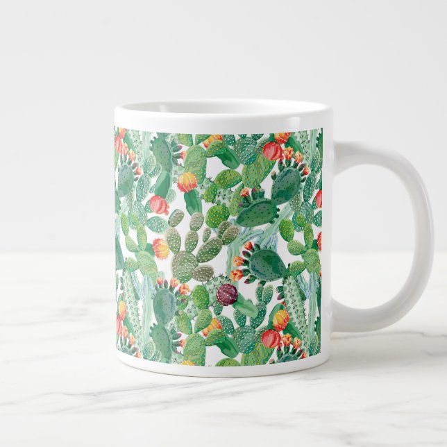 Grande Tasse Motif Cactus aquarelle (Droite)