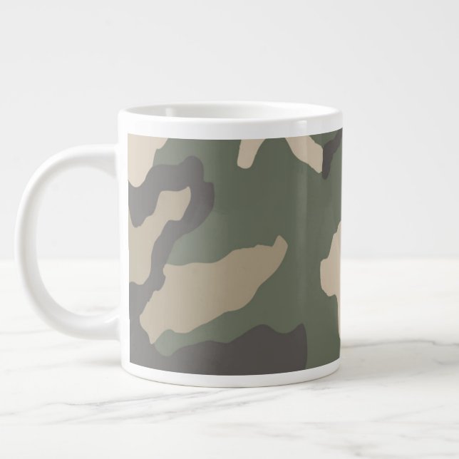 Grande Tasse Motif Camo Vert (Gauche)