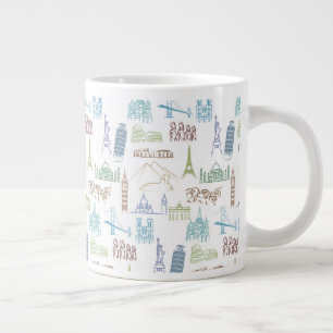 Grande Tasse Motif célèbre des monuments