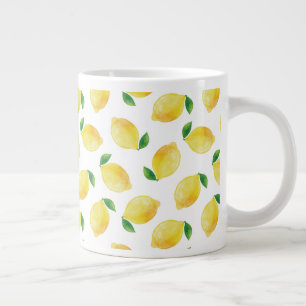 Grande Tasse Motif citron aquarelle