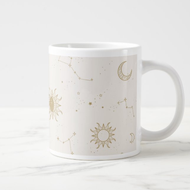 Grande Tasse Motif Constellation de style vintage (Droite)