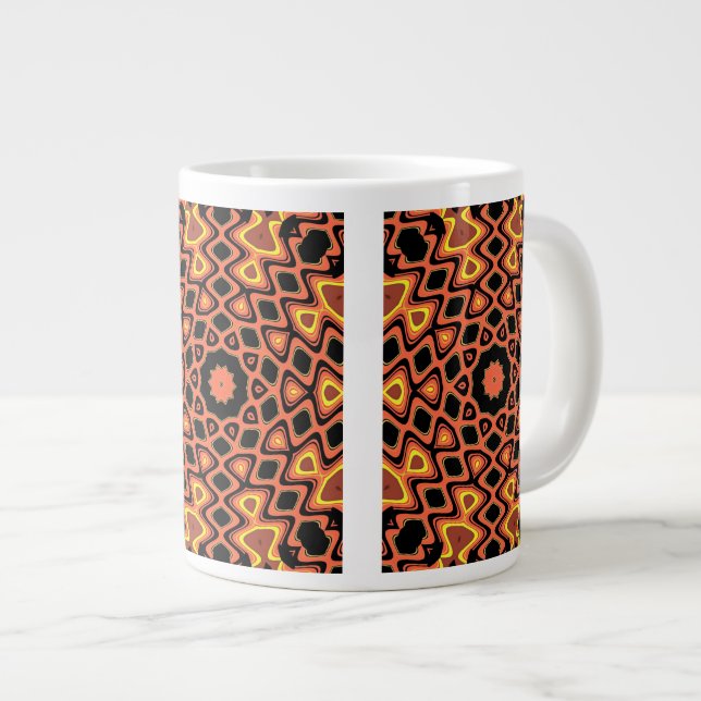 GRANDE TASSE MOTIF COUCHER DE SOLEIL (Devant droit)