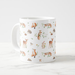 Grande Tasse Motif d'amis animaux de bois mignon
