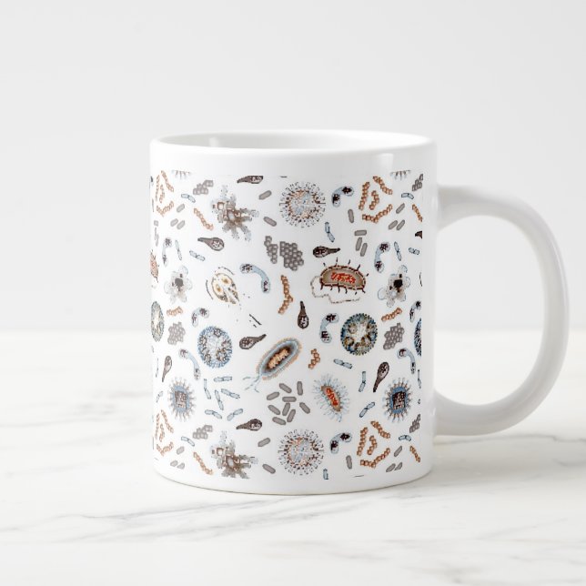 Grande Tasse Motif de bactéries et de virus (Droite)