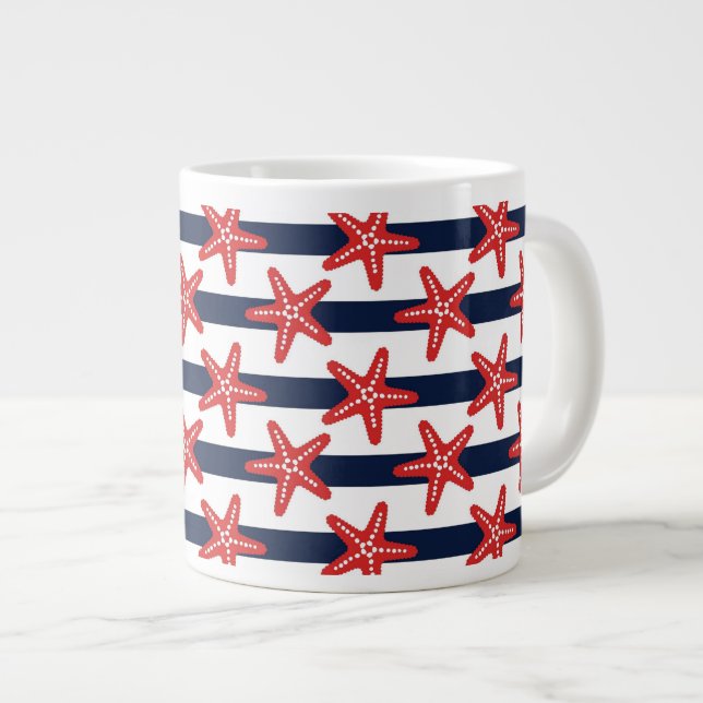 Grande Tasse Motif de bannière étoilée (Devant droit)