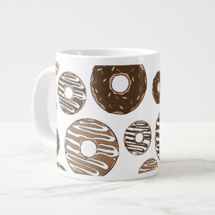 Grande Tasse Motif de beignes, beignets de chocolat, beignets d