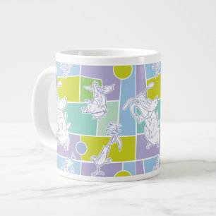 Grande Tasse Motif de bloc couleur vache et poulet