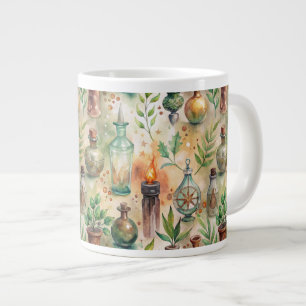 Grande Tasse Motif de bouteilles appothécaires vintages (5)