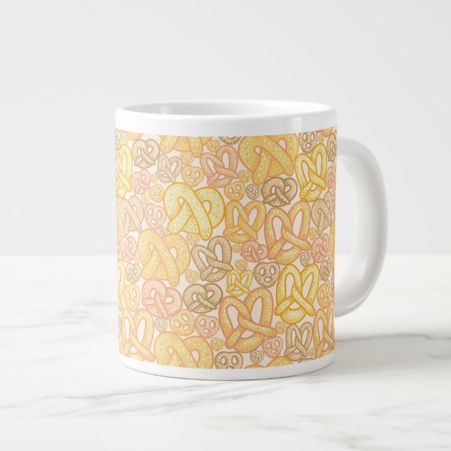Grande Tasse Motif de bretzel (Devant droit)