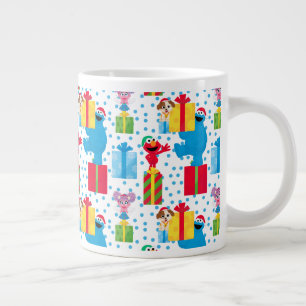 Grande Tasse Motif de cadeaux de Noël de Sesame Street