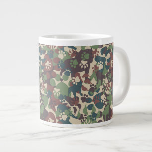 Grande Tasse Motif de camouflage de chien