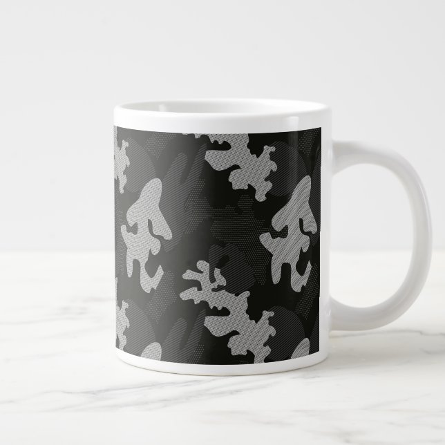 Grande Tasse Motif de camouflage noir (Droite)