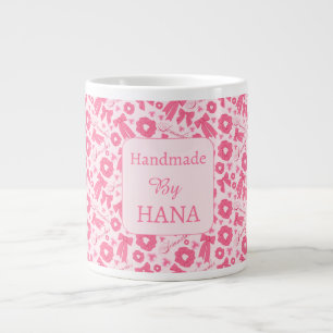 Grande Tasse Motif de chouchous rose pour fille, accessoire de