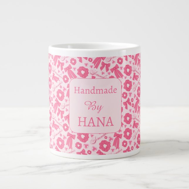 Grande Tasse Motif de chouchous rose pour fille, accessoire de  (Devant)