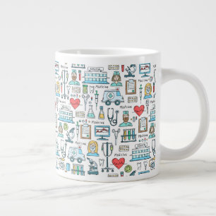 Grande Tasse Motif de conception Médicale