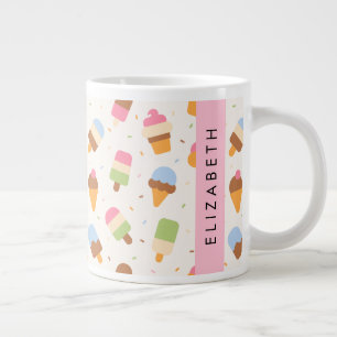 Grande Tasse Motif de crème glacée, cône de crème glacée, Votre