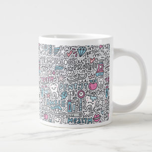 Grande Tasse Motif de dessin dentaire