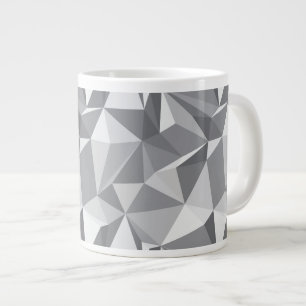 Grande Tasse Motif de diamant - polygone abstrait