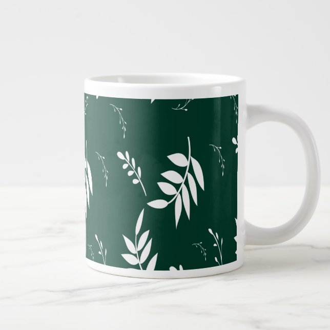 Grande Tasse motif de feuille (Droite)