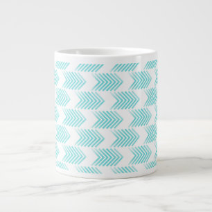 Grande Tasse Motif de flèche Tribal Turquoise