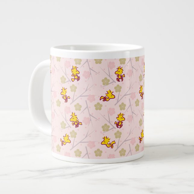 Grande Tasse Motif de fleurs de cerisiers roses Woodstock (Devant gauche)