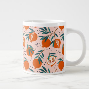 Grande Tasse Motif de grenade coloré
