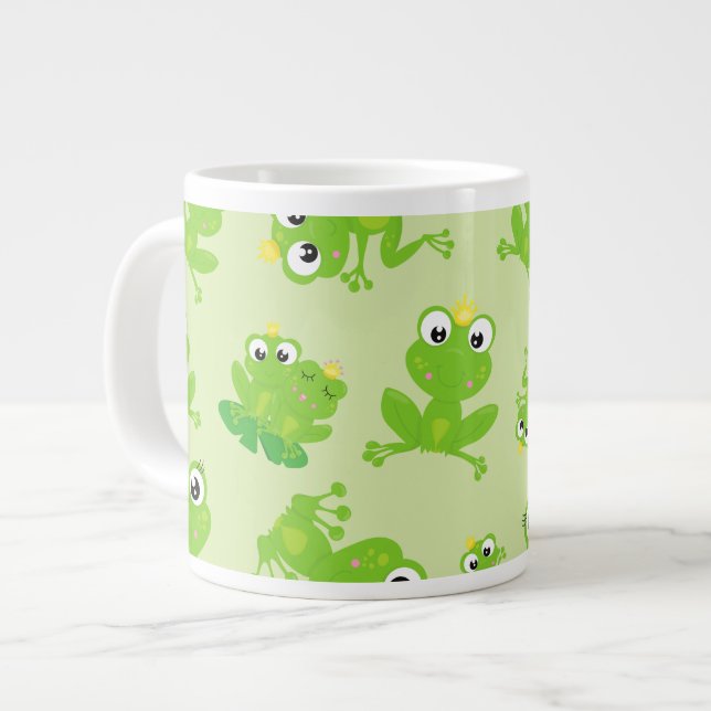 Grande Tasse Motif de grenouille, Grenouilles mignonnes, Grenou (Devant gauche)