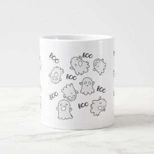 Grande Tasse Motif de Halloween Cute Ghost Boo