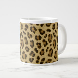 Grande Tasse Motif de la peau de Poster de animal léopard