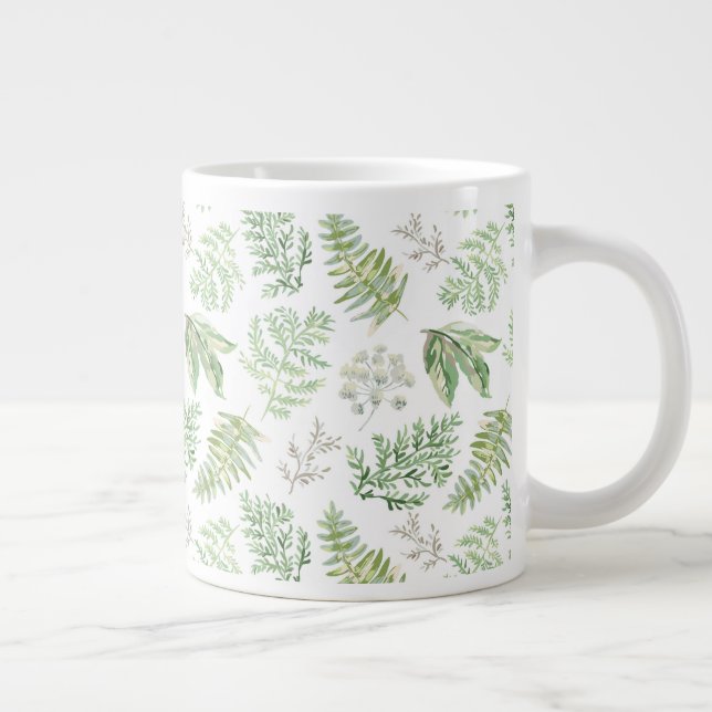 Grande Tasse Motif de la verdure forestière (Droite)
