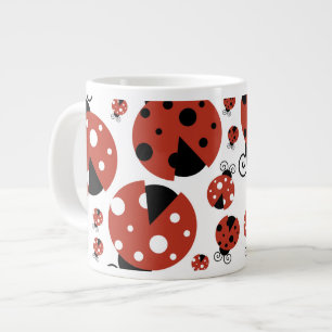 Grande Tasse Motif De Ladybugs, Mignons Ladybugs, Red Ladybugs