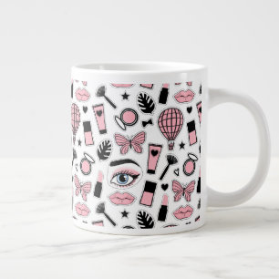 Grande Tasse Motif de maquillage