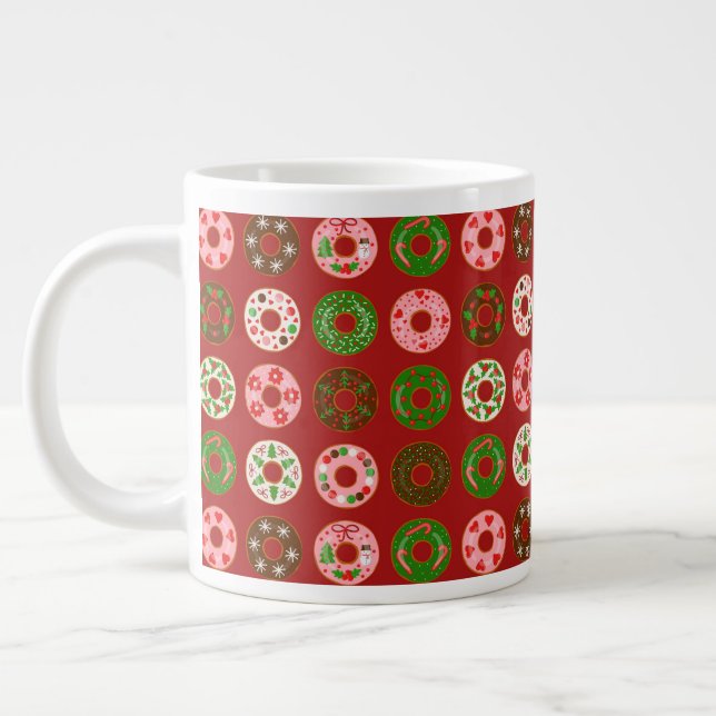 Grande Tasse Motif de Noël Donut Holiday (Gauche)