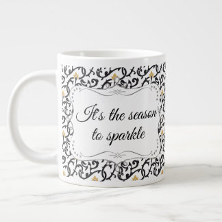 Grande Tasse Motif de Noël élégant personnalisé