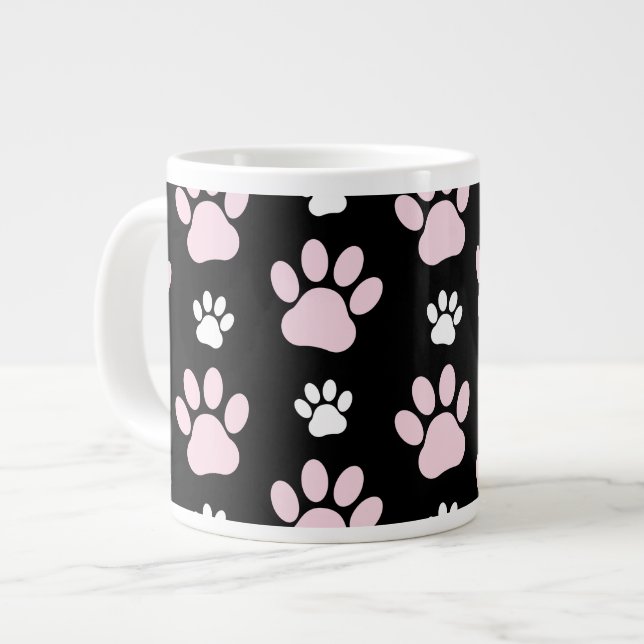 Grande Tasse Motif De Pailles, Pailles Roses, Pailles De Chien, (Devant gauche)