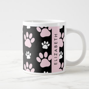 Grande Tasse Motif De Pailles, Pailles Roses, Pailles De Chien,