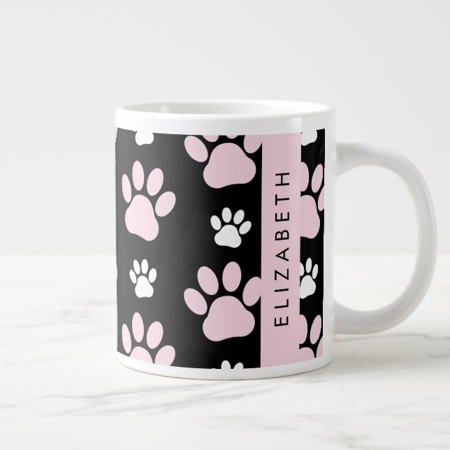 Grande Tasse Motif De Pailles, Pailles Roses, Pailles De Chien, (Droite)