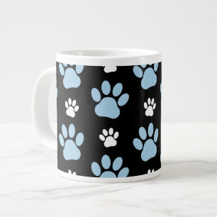 Grande Tasse Motif De Pailles, Paniers Bleus, Pailles De Chien,