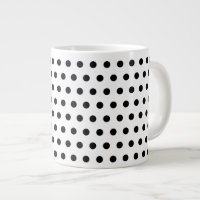 Motif de point noir et blanc de polka. Tacheté