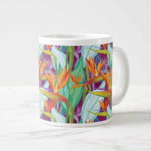 Grande Tasse Motif de Strelitzia