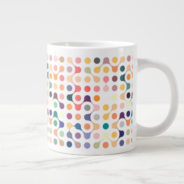 Grande Tasse Motif de structure moléculaire (Droite)
