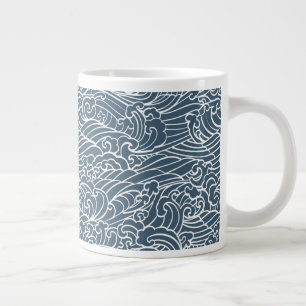 Grande Tasse Motif de style Wave japonais