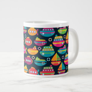 Grande Tasse Motif de transport d'océan