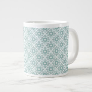 Grande Tasse Motif de treillis en bande