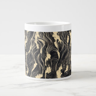 Grande Tasse Motif de vague