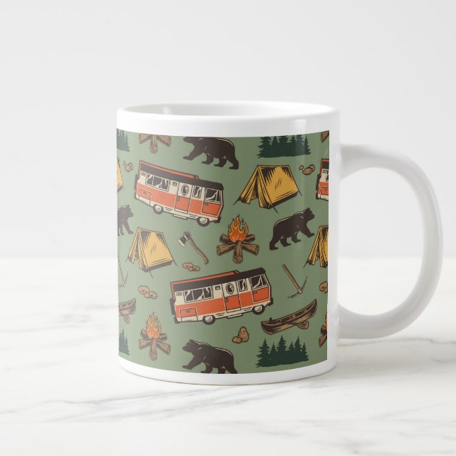 Grande Tasse Motif des aventures du camp d'entraînement (Droite)